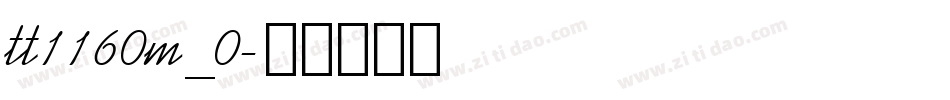 tt1160m_0字体转换