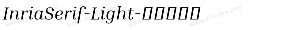 InriaSerif-Light字体转换