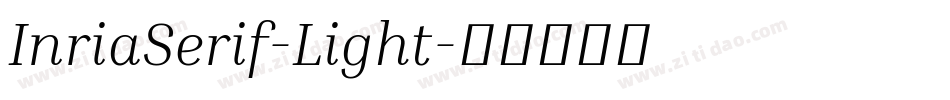 InriaSerif-Light字体转换