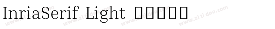 InriaSerif-Light字体转换