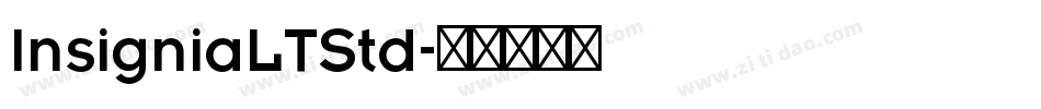 InsigniaLTStd字体转换