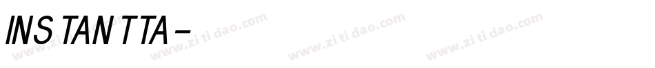 INSTANTTA字体转换