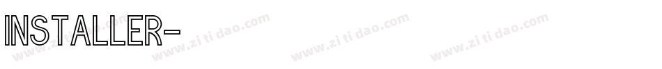 Installer字体转换