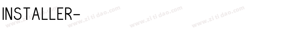 Installer字体转换