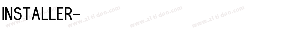 Installer字体转换