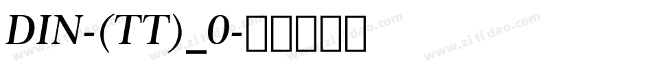 DIN-(TT)_0字体转换