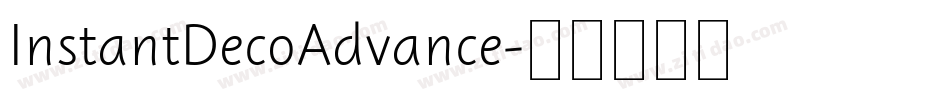 InstantDecoAdvance字体转换