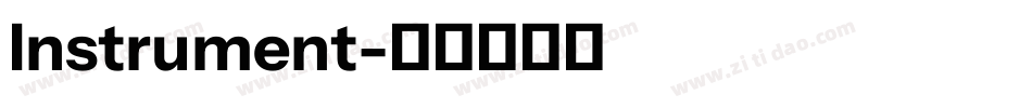 Instrument字体转换