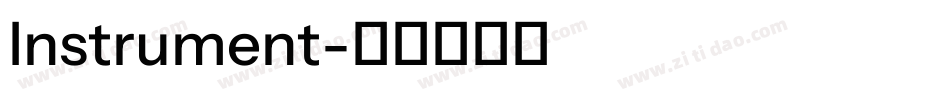 Instrument字体转换
