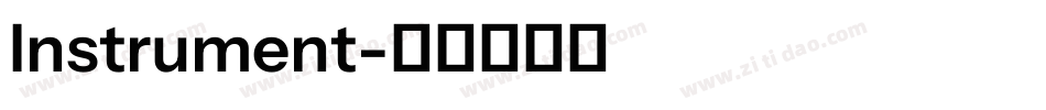 Instrument字体转换