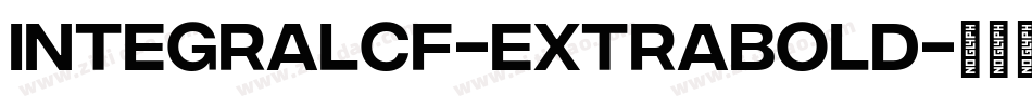 IntegralCF-ExtraBold字体转换