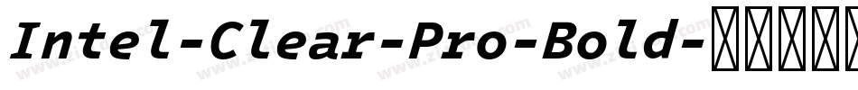 Intel-Clear-Pro-Bold字体转换