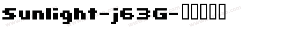Sunlight-j63G字体转换