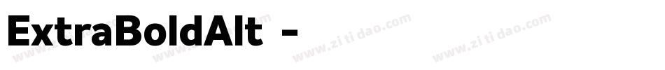 ExtraBoldAlt手机版字体转换