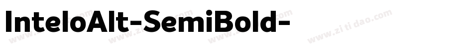 InteloAlt-SemiBold字体转换