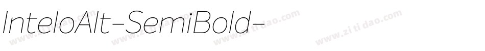 InteloAlt-SemiBold字体转换