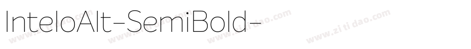InteloAlt-SemiBold字体转换