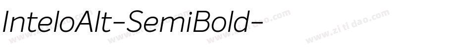 InteloAlt-SemiBold字体转换