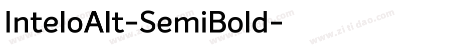 InteloAlt-SemiBold字体转换