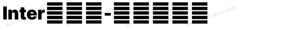 Inter生成器字体转换