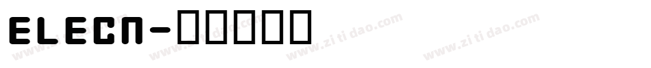 ELECN字体转换