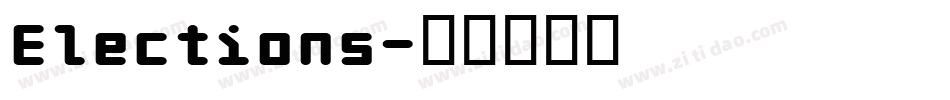 Elections字体转换