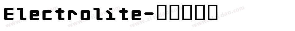 Electrolite字体转换