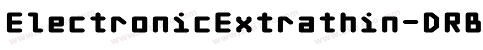 ElectronicExtrathin-DRBD字体转换