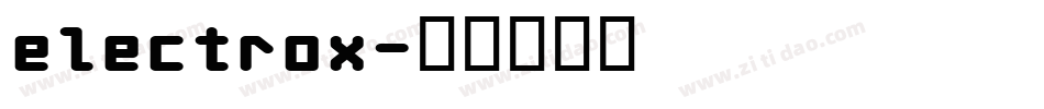 electrox字体转换