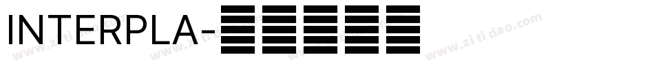 INTERPLA字体转换