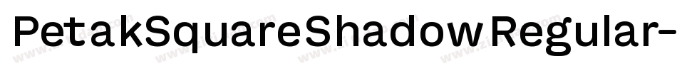 PetakSquareShadowRegular-Veny字体转换