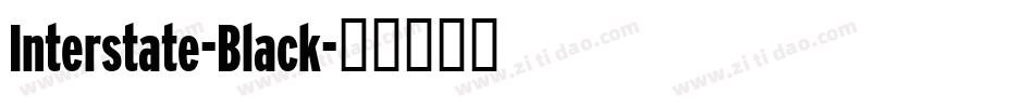 Interstate-Black字体转换