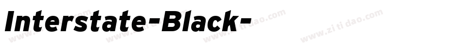 Interstate-Black字体转换