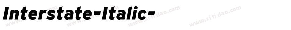 Interstate-Italic字体转换