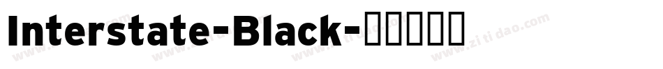 Interstate-Black字体转换