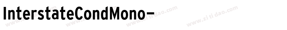 InterstateCondMono字体转换