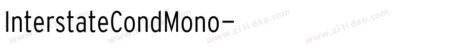 InterstateCondMono字体转换