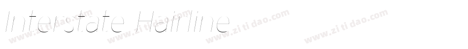 Interstate-Hairline字体转换