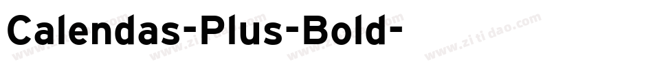 Calendas-Plus-Bold字体转换
