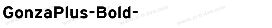 GonzaPlus-Bold字体转换