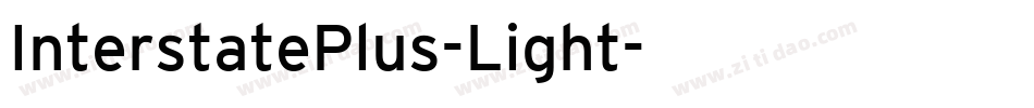 InterstatePlus-Light字体转换