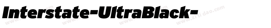 Interstate-UltraBlack字体转换