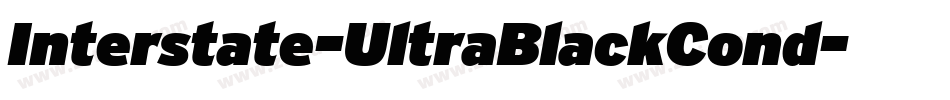 Interstate-UltraBlackCond字体转换