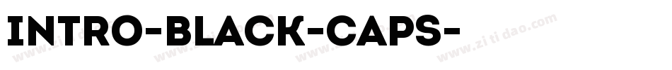 Intro-Black-Caps字体转换