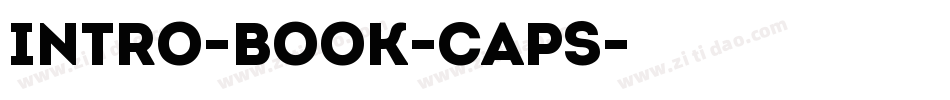 Intro-Book-Caps字体转换