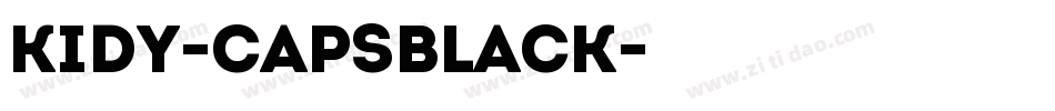 Kidy-CapsBlack字体转换