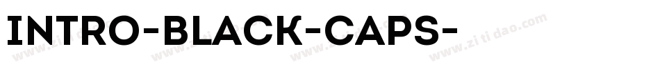 Intro-Black-Caps字体转换