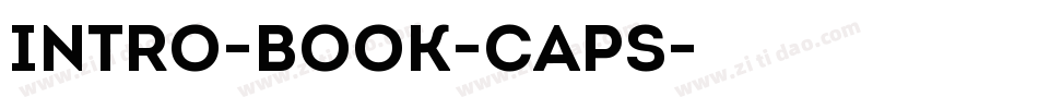 Intro-Book-Caps字体转换
