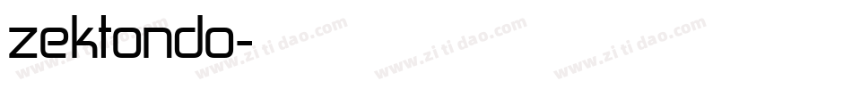 zektondo字体转换