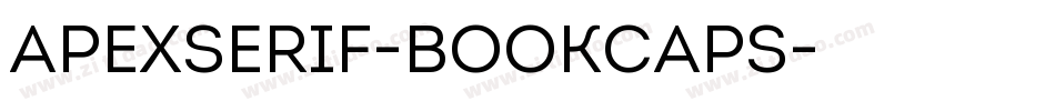 ApexSerif-BookCaps字体转换